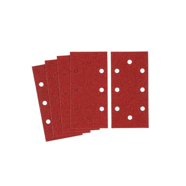 Perforerede Slibeblade 1/3 til Hurtig Montering 80 G 93 X 190 Mm - 5 Stykker