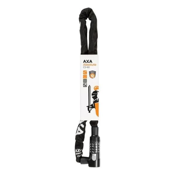 Kombinationslås för cykelkedja säkerhetsnivå 9/15 Axa-Basta Absolute Code
