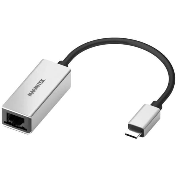 Marmitek 0 Kabeladapter USB Type-C RJ-45 Sort - Sølv () - 8373