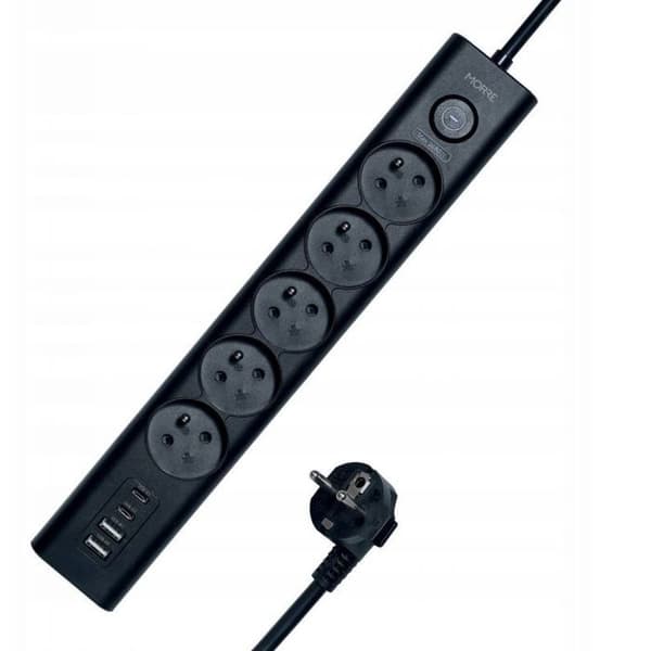Multiprise Tiross MORRE STRØMSKINNE 5G 2xUSB, 2xUSB-C, 1,5 m