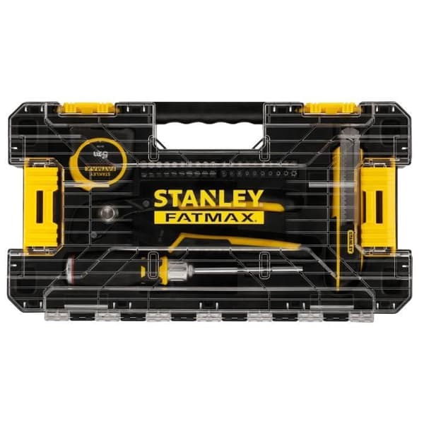 Multi-Compo Kasse STANLEY FATMAX Stakbox L - 44 Stykker - Blandede Værktøjer