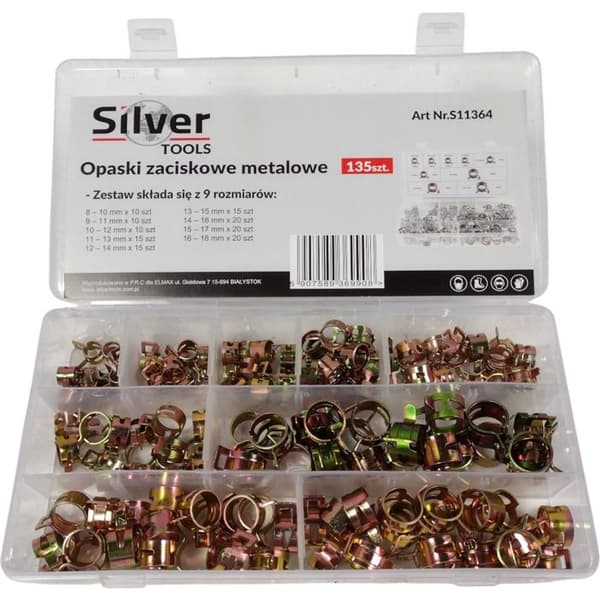 Tångset, metalltänger, 135 delar SilverTools