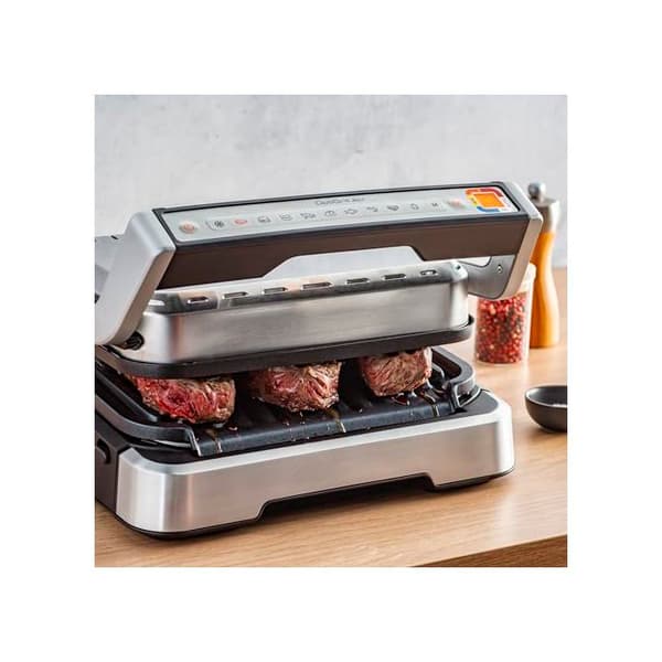 Elgrill - Tefal - OptiGrill GC773D10 - 9 Programmer - Sammenklappelig - Visning af Tilberedningsniveau