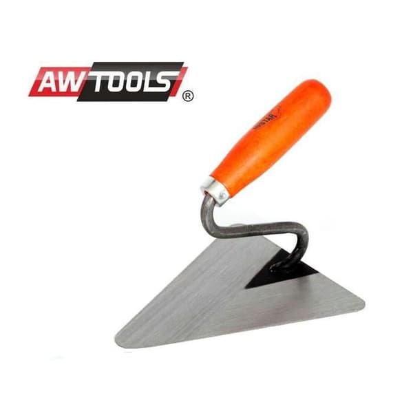 Triangulær trowel AWTOOLS 200 mm, træhåndtag