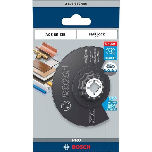 Sværd til oscillerende sav - BOSCH - ACZ 85 EB - Diameter 85 mm - Multifarvet - 1 sværd