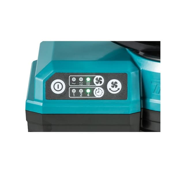 Ventilator - MAKITA - DCF203Z - Dobbelt strømforsyning - Oscillation - Timer