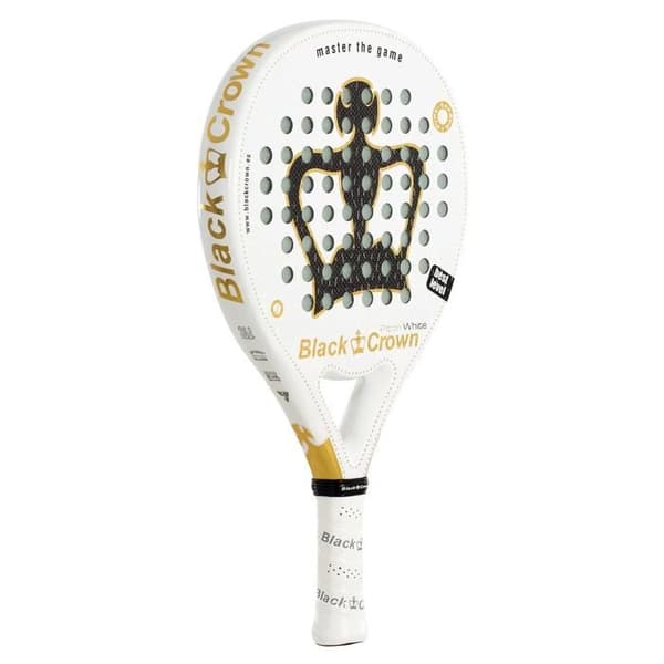 Padelracket - BLACK CROWN - Piton - Kolfiber 3K - Kontroll & mångsidighet - Yta 5D ExtraSpin