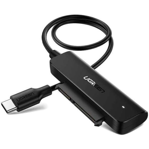USB C til SATA-adapter - UGREEN - HDD SSD 2,5 Tommer - 5Gbps - Understøtter UASP - Sort