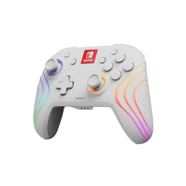 Gamepad Trådløs/USB Hvid Baggrundsbelyst Multiplatform Nintendo Switch Programmerbar