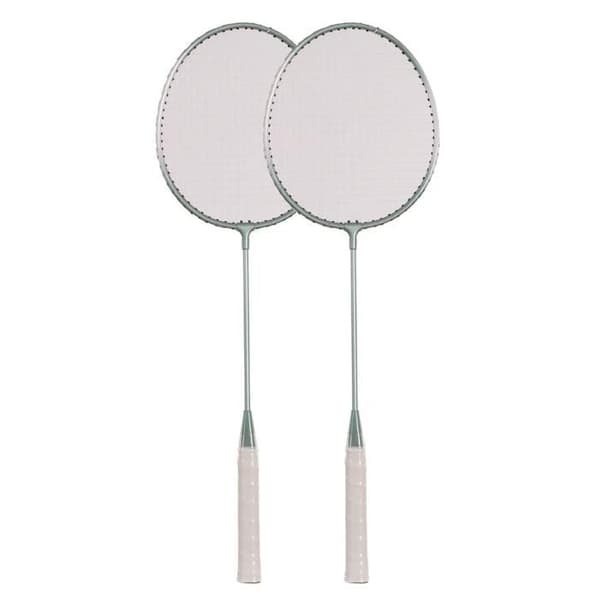 Bärbar badmintonset - SOFTEE - Bärbar - 2 racketar - Nät 285 cm - Förvaringsväska