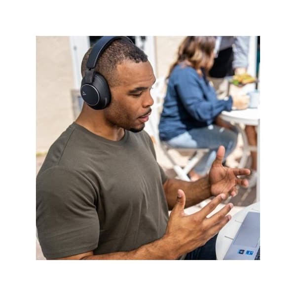 Micro headset uden ledning Poly Voyager Surround 80 UC Bluetooth Sort + USB C og USB A adapter