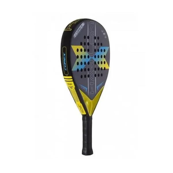 Padelracket Harlem Padel Corex 18K - gul/kolfiber
