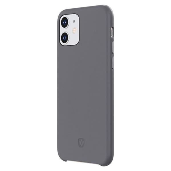 Telefoncover - VALENTA - iPhone 11 - Ægte læder - Mikrofiberfor - Grå