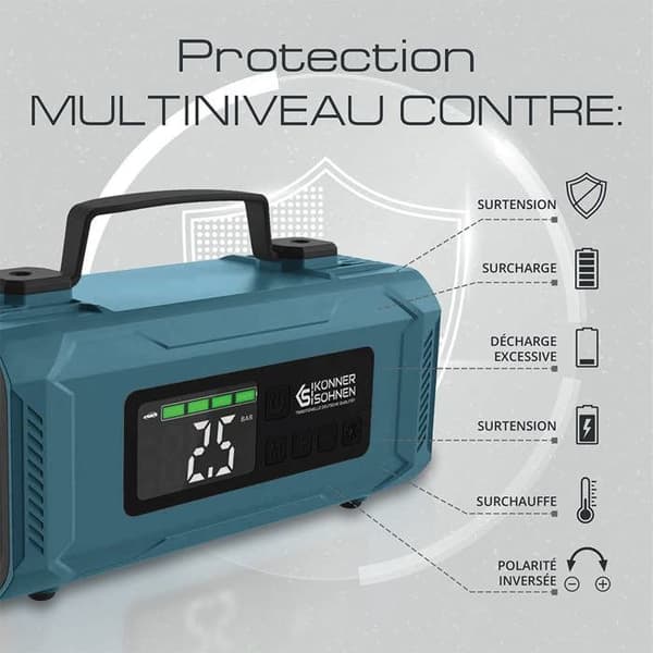 Batteridrevet starter med kompressor KS JSP-2000