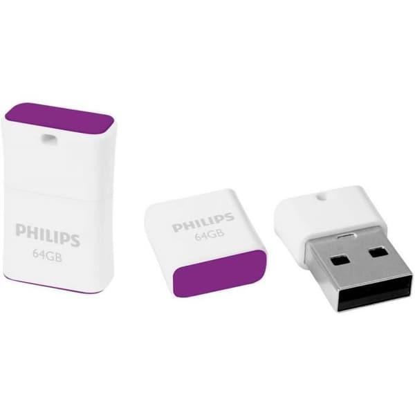 USB-nøgle - PHILIPS - PICO FM64FD85B/00 - 64 Go - USB 2.0 - Lilla