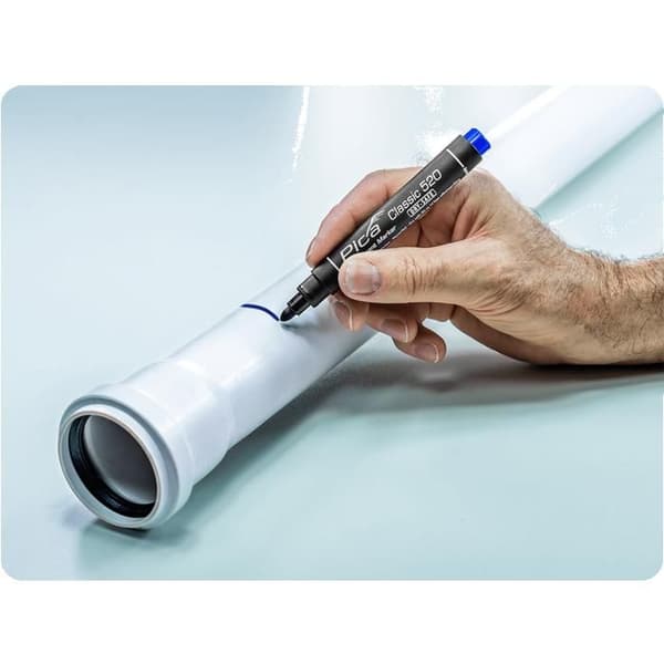 Pica Permanent Markør Dry-Safe Classic 2-6 mm Skrå spids Sort