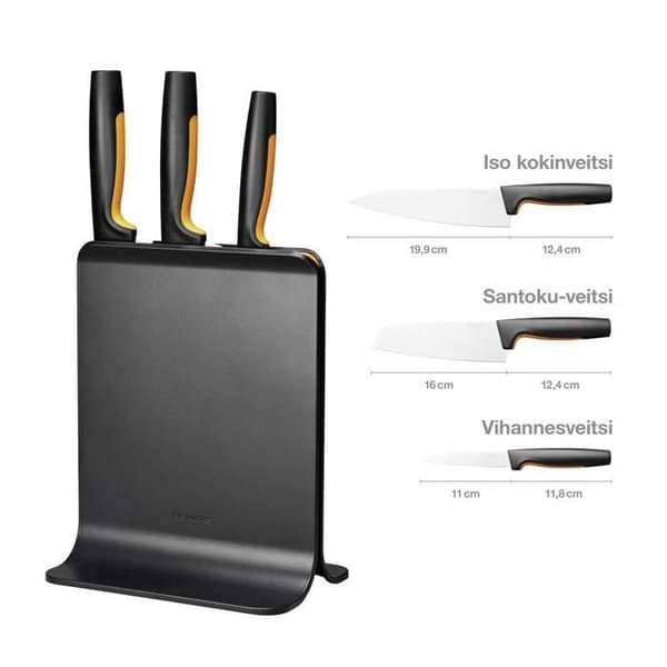 Fiskars 1057555 Sort knivblok