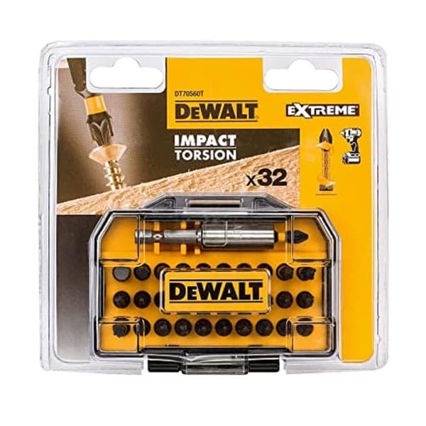 Skruetrækkersæt - DeWalt - EXTREME - 32 bits - Stødresistent stål - 25 mm længde
