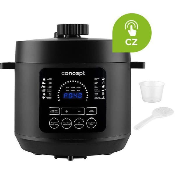 Multifunktionel gryde - KONCEPT - CK6001 - 5,9 L - 1000 W - Sort