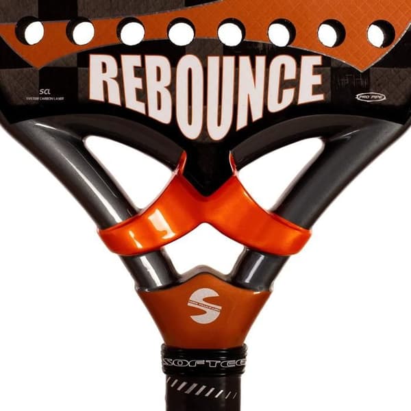 Softee Rebounce padel-maila - oranssi/musta