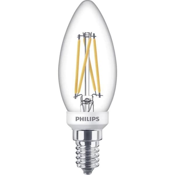 Pære stearinlys - PHILIPS - WarmGlow - E14 - 2.5 W - Varm hvid