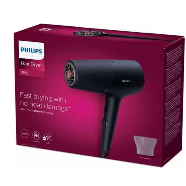 Hårfön - PHILIPS - BHD504/00 - 2100 W - Grå - DC-motor