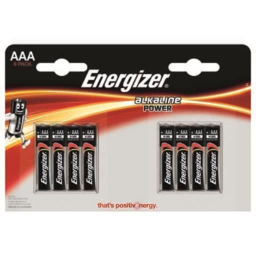 Energizer Alkalisk Strøm Lr03 (Aaa) (8 Stk)