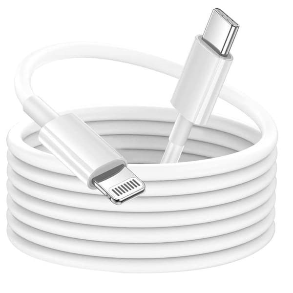 USB-C - Lightning - GRAB 'N GO - 2m - Nopea Lataus - Synkronointi - Valkoinen