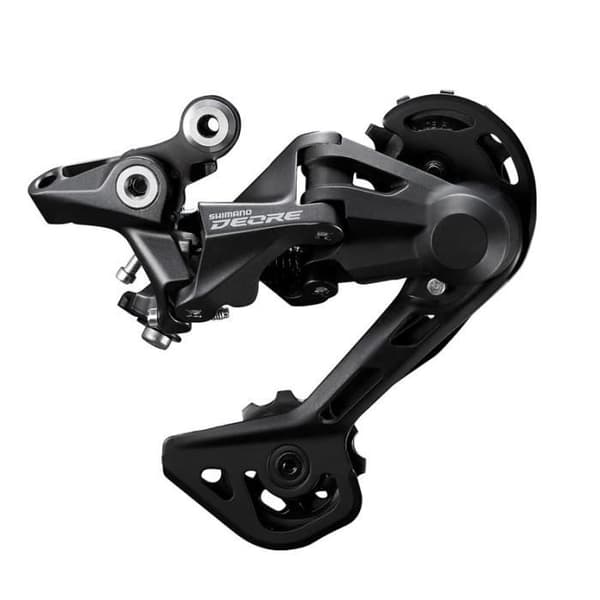 Shimano Deore M4120 10/11v Shadow RD+ baggear til MTB, sort, stor krog (2x11 og 2x10)