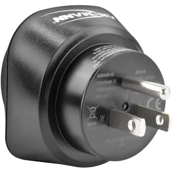 Rejseadapter - ANSMANN - 1250-0032 - EU-stik til US-stik - Til udlandet