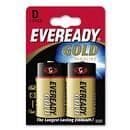 Energizer Eveready D/LR20 Alkaline Batterier - Blist…