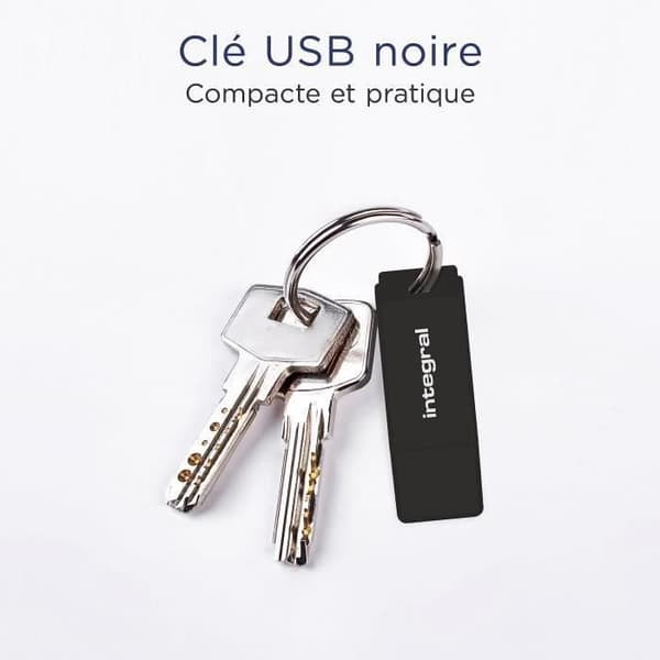 USB-nøgle - INTEGRAL - 128 GB - USB 2.0 - Sort