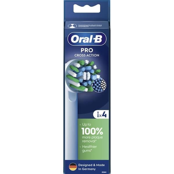 Oral-B Pro Cross Action hvid, 4 stk.