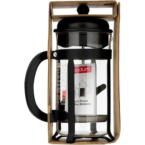 Stempelkande - BODUM - Java - Plastikramme og låg - 8 kopper - 1 l - Sort