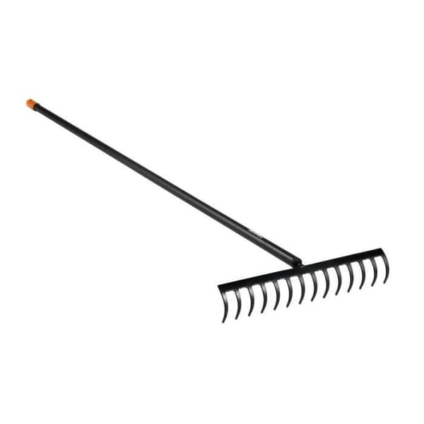 Solid™ 14-tands krum tænder rive - FISKARS - Ideel til at forberede blomsterbede og rive grene.