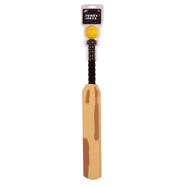 Cricketbat med Softee bold - beige/sort