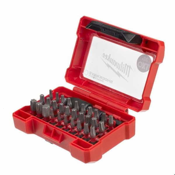 Coffret med 32 MILWAUKEE Shockwave bits - 4932471586