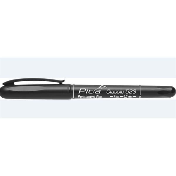 Pica Classic Permanent Filttusch 1 mm Rund Sort