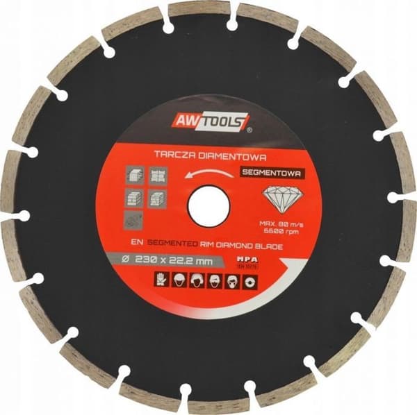 Skæredisk - AWTOOLS - AW45351 - Diamant 400x32-25.4-22.2 - Segment