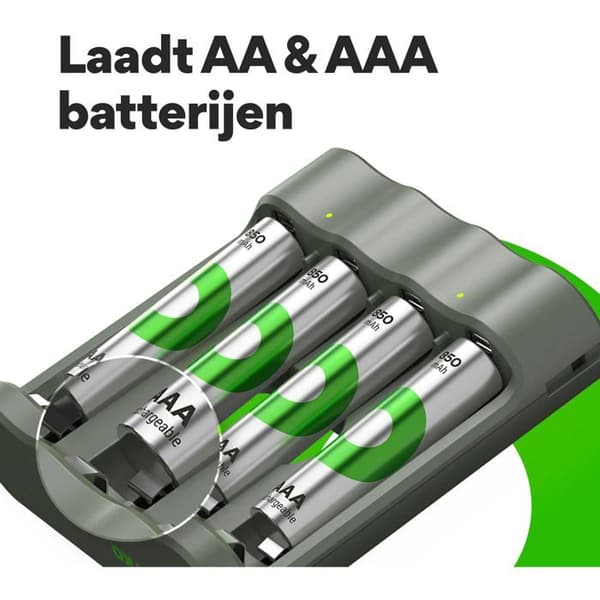 Daglig oplader GP B441 4xAAA 850mAh