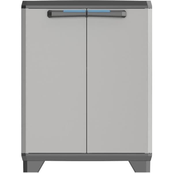 KETER | LAV SKAB LINEAR, Sort / Grå / Blå, 68 x 39 x 90 cm