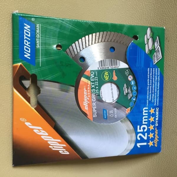 Diamantskive - Norton - Clipper - 125x22.23 MM - Super grès - XT EVO