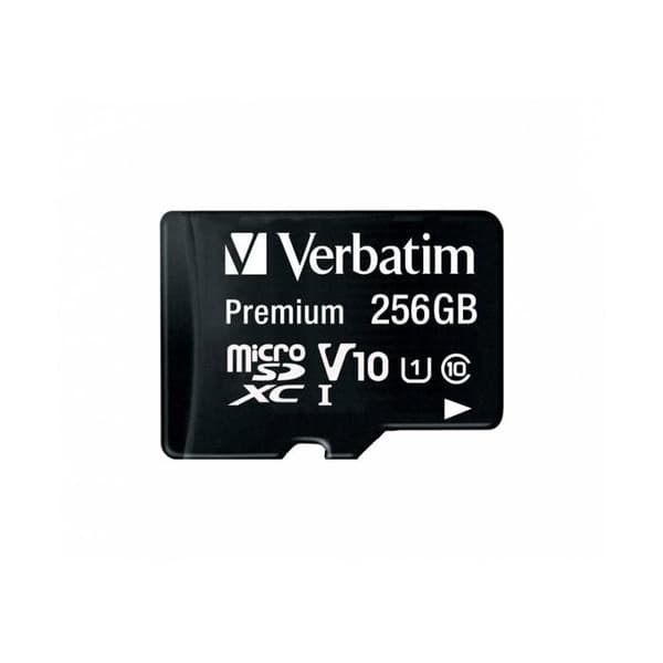 VERBATIM Premium 256 GB Micro SDXC-minneskort - Klass 10