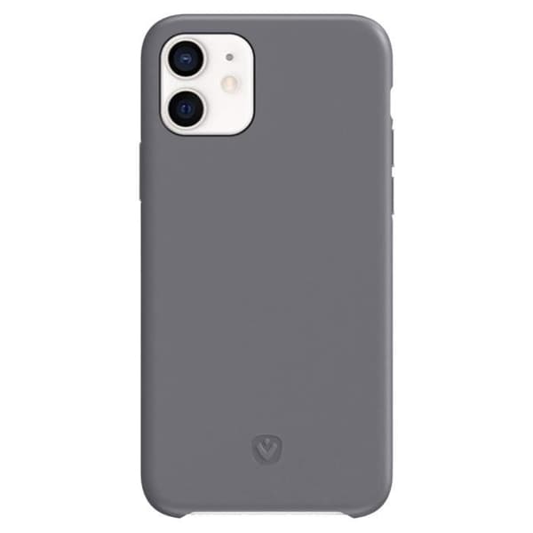 Telefoncover - VALENTA - iPhone 11 - Ægte læder - Mikrofiberfor - Grå