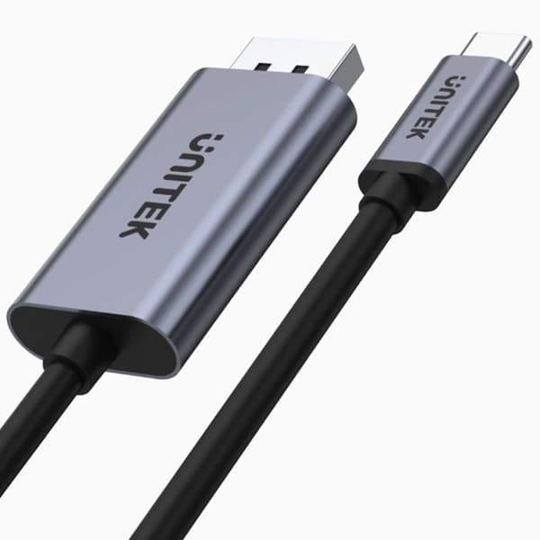 USB-C-kabel - UNITEK - V1409A - DP 1.2 4K@60Hz - 1,8m - Flätad