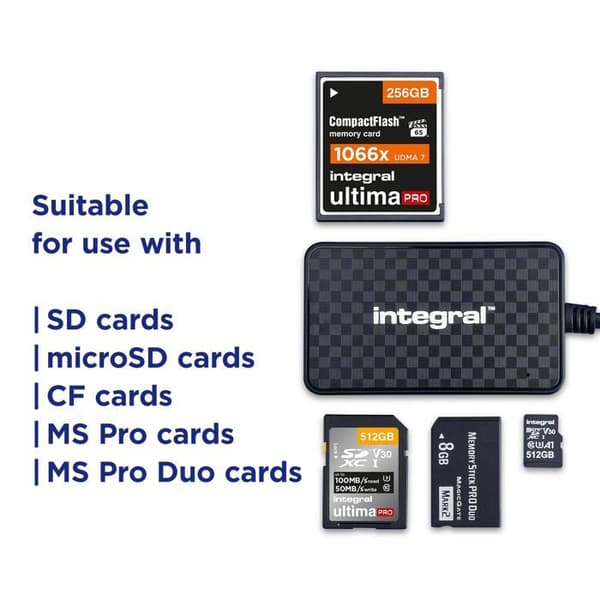 Integral hukommelseskortadapter - INCRMULTI3.2ACR