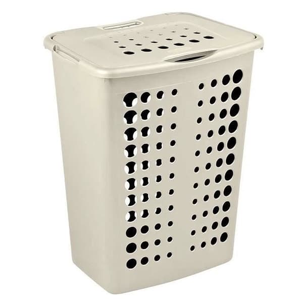 Vasketøjskurv - Curver - VICTOR - 40L - Creme - Rektangulær - Ventilation