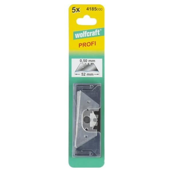WOLFCRAFT - 5 trapezblade i kasse 0.50mm