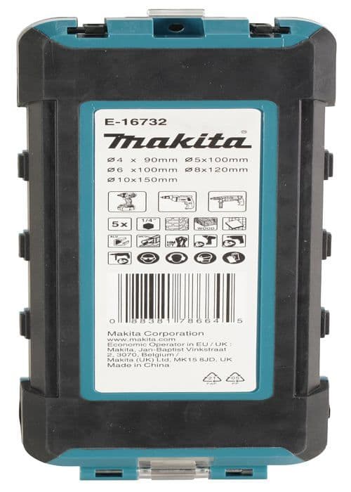 Makita Boremaskine - E-16732 - Boremaskine UNIVERSAL BOR SÆT 1/4HEX /5 stk.