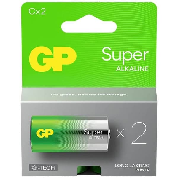 GP Super Pile LR14 (C) alkalinen 1.5 V 2 kpl